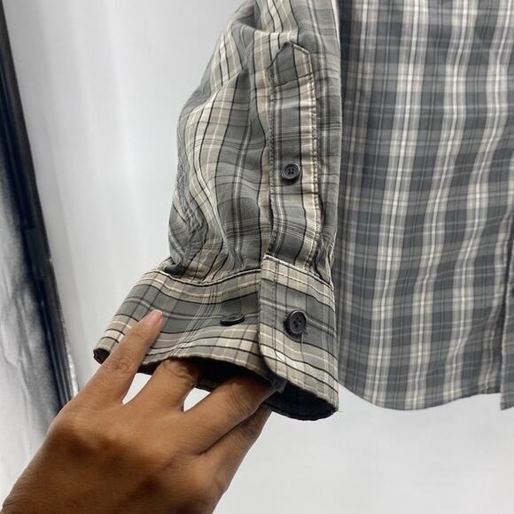 5.11 Tactical Storm Gray Covert Flex Long Sleeve snap button down - Picture 5 of 8